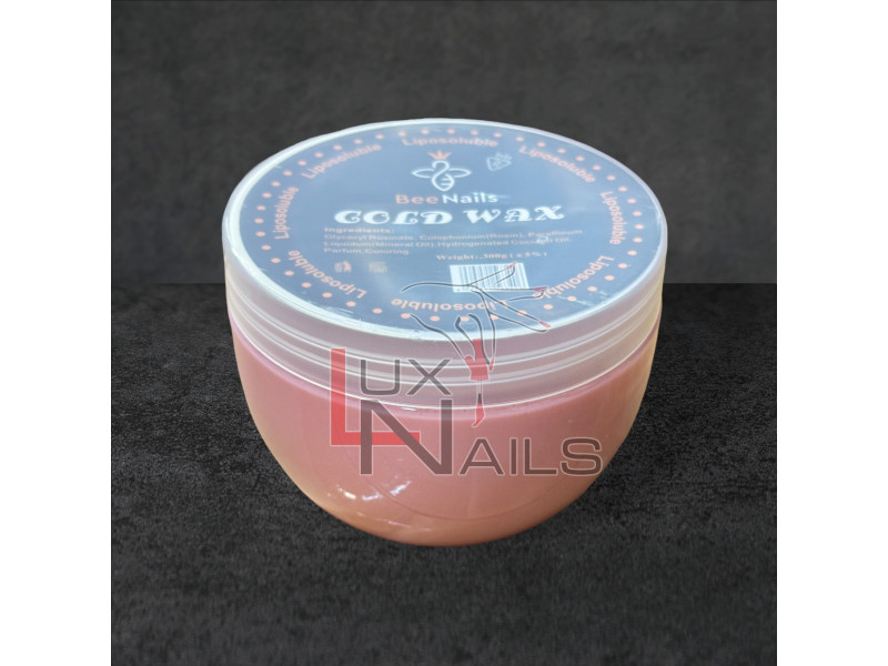Холодний віск для депіляції Bee Nails 300г (Рожевий)
