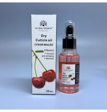 Суха олія для кутикули з ароматом вишня, Global Fashion, 30 мл
