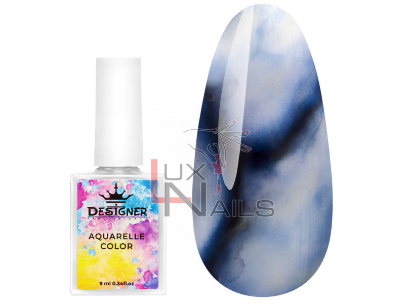 Aquarelle Color Designer №12 акварельные капли для дизайна ногтей, 9 мл