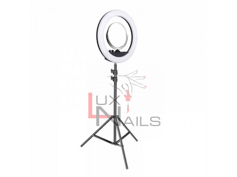 Професійна кільцева лампа із дзеркалом MakeUp RL-18II, 60 Вт