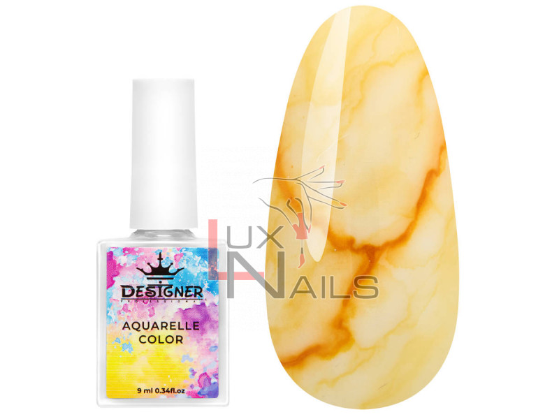 Aquarelle Color Designer №02 акварельні краплі для дизайну нігтів, 9 мл